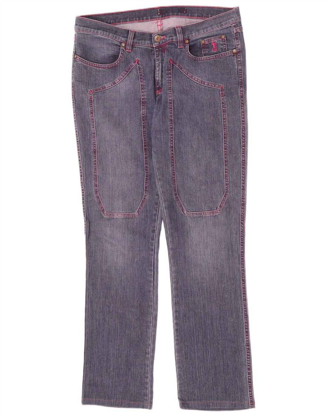 Jeans slim da donna Jeckerson W34 L30 cotone blu