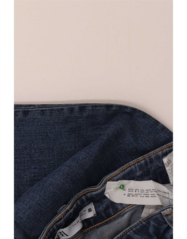 Jeans svasati da donna Zara EU 38 Small W28 L32 cotone blu