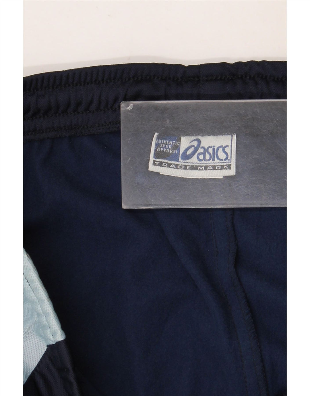 Pantaloni da tuta da uomo Asics XL in poliestere color block blu navy