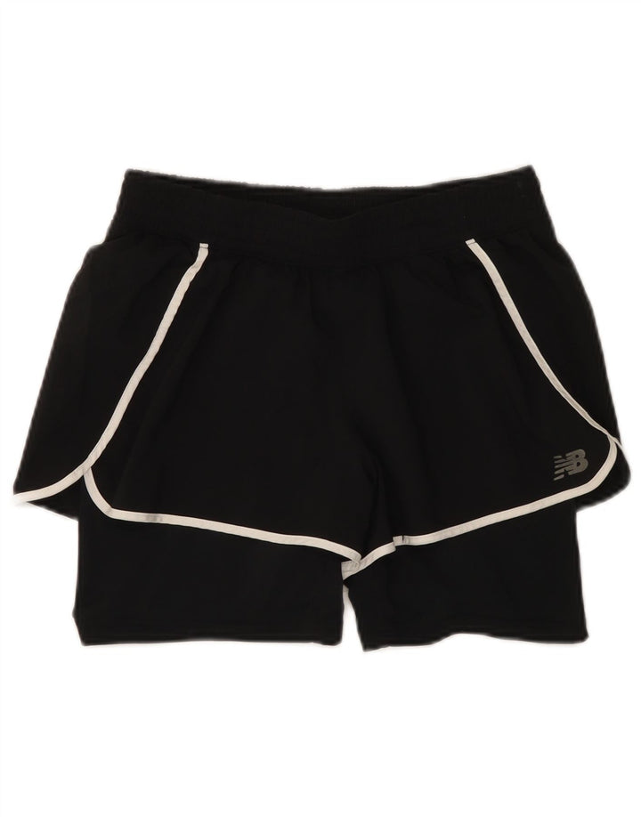 Pantaloncini sportivi da donna New Balance UK 8 piccoli poliestere nero