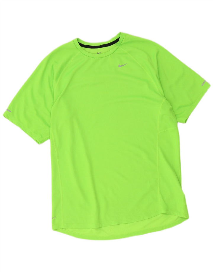 T-shirt Nike Dri Fit da uomo, grande, in poliestere verde