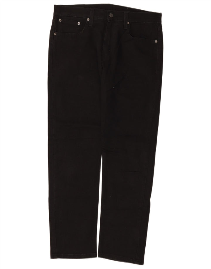 Levi's Uomo 502 Jeans affusolati W32 L30 Cotone Nero