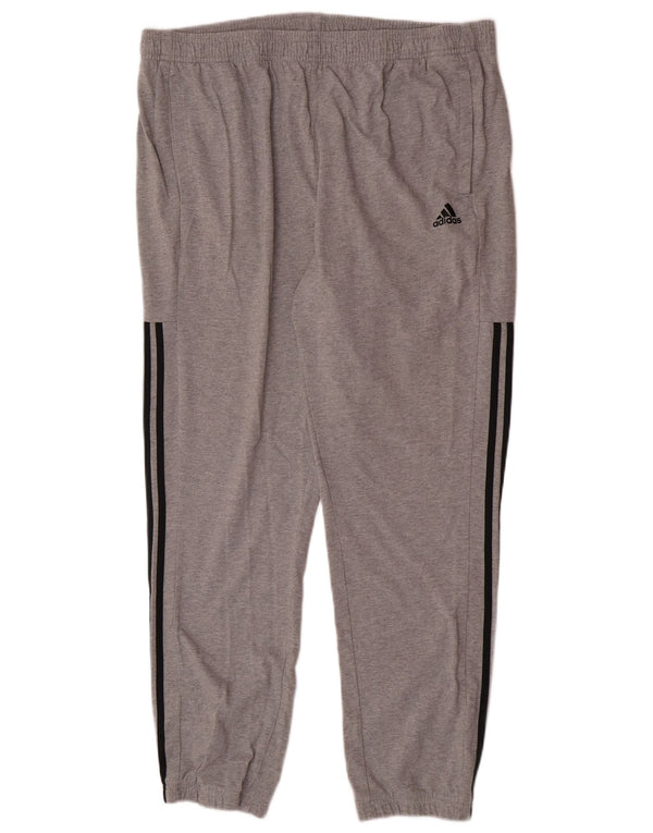 Pantaloni da tuta da uomo Adidas Joggers 2XL Cotone chiazzato grigio