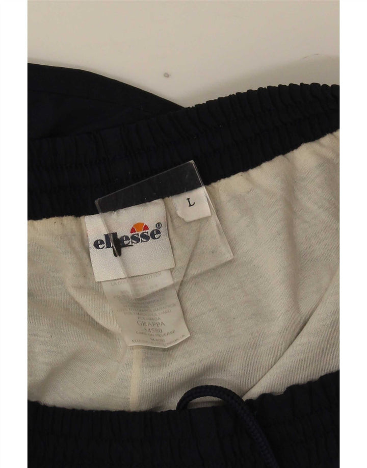 Pantaloni da tuta da uomo Ellesse grandi in poliestere blu navy