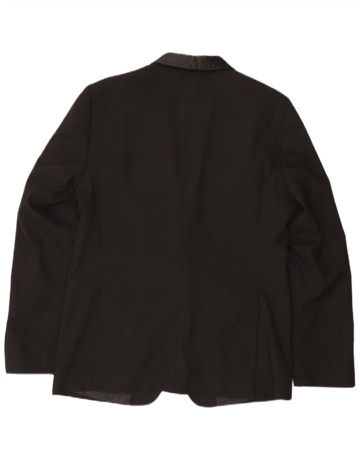 Giacca blazer da uomo a 2 bottoni Zara UK 40grande nera