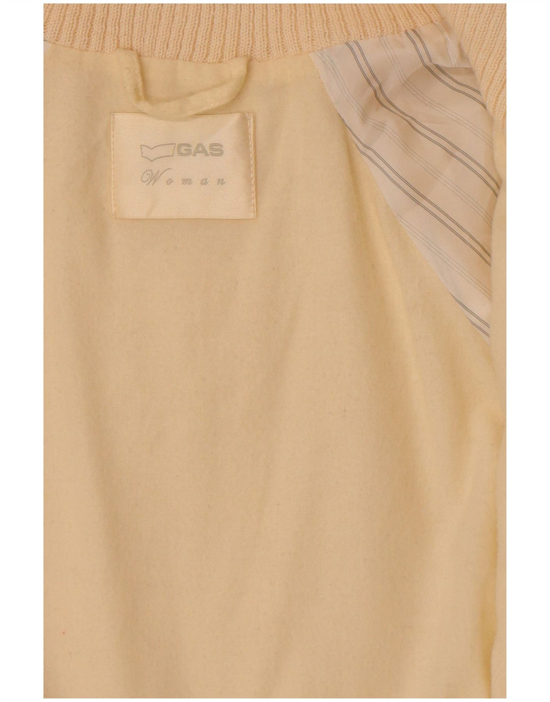 Cappotto da donna in pelliccia sintetica Gas UK 14 medio bianco sporco