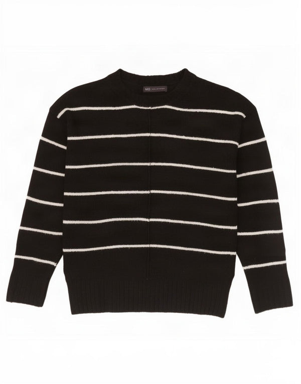 Maglione maglione a collo alto da donna Marks & Spencer UK 14 medio nero
