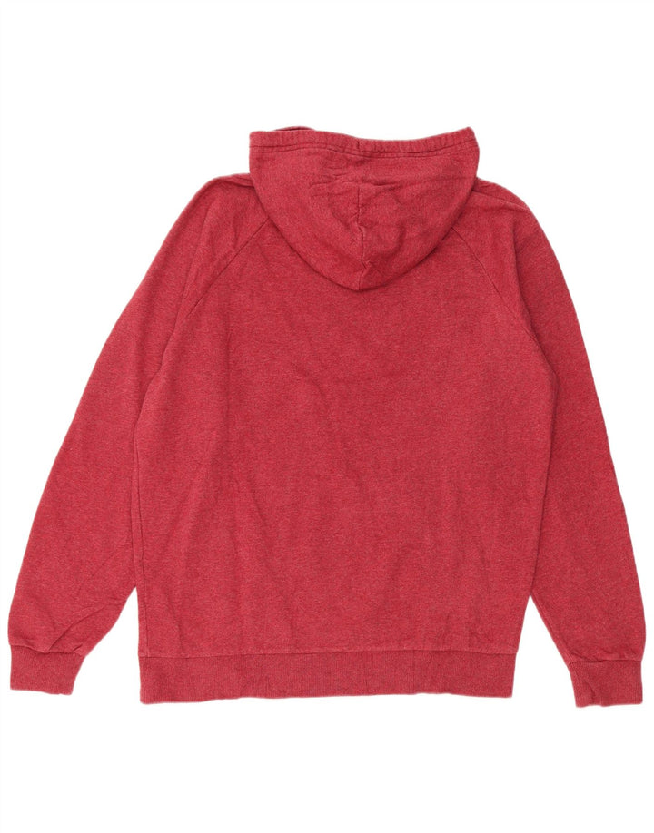 Felpa con cappuccio da uomo UNDER ARMOUR rosso medio in cotone
