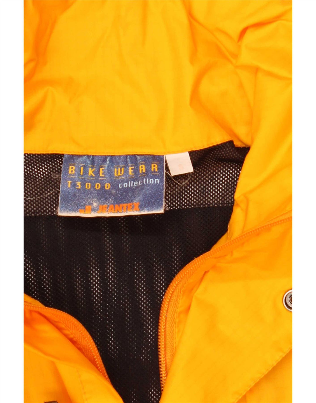 Giacca antipioggia con cappuccio da uomo J Jeantex UK 36 Small Giallo Colourblock in poliammide