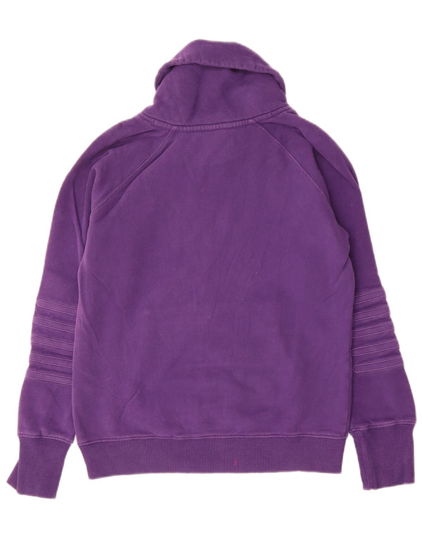 GANT Felpa da donna con collo a scialle, maglione UK 14, cotone viola medio