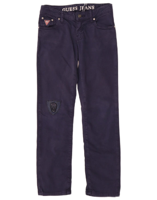 Jeans Guess Slim Bambina 9-10 Anni W26 L25 Blu Navy Cotone