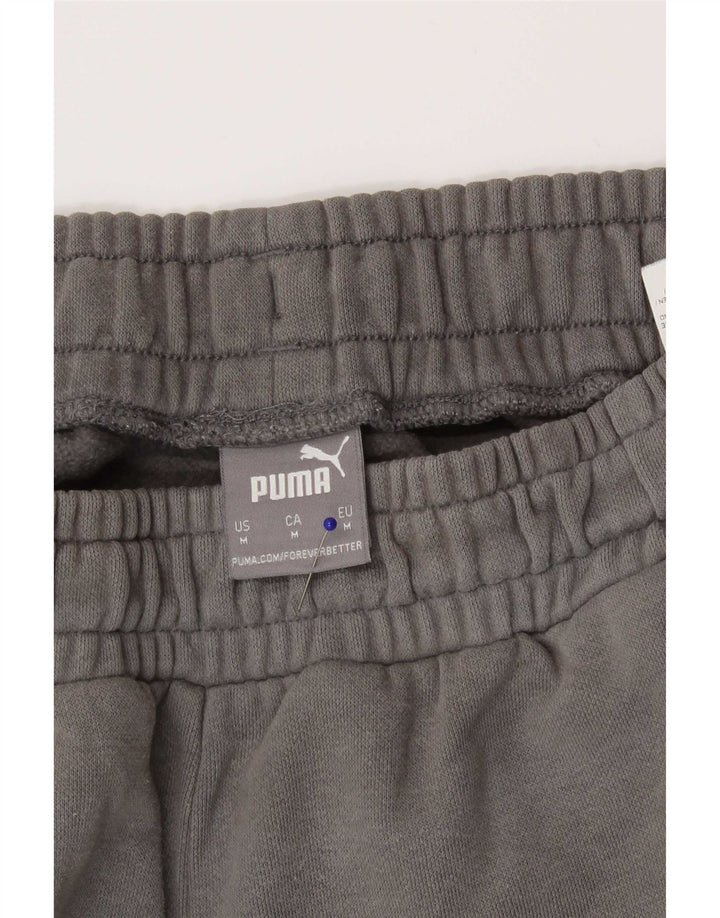 Pantaloni da tuta da uomo Puma Joggers in cotone color block grigio medio