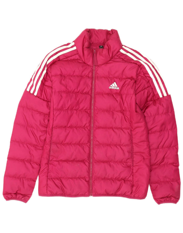 Giacca imbottita da donna Adidas UK 8/10 Small Rosa Poliestere