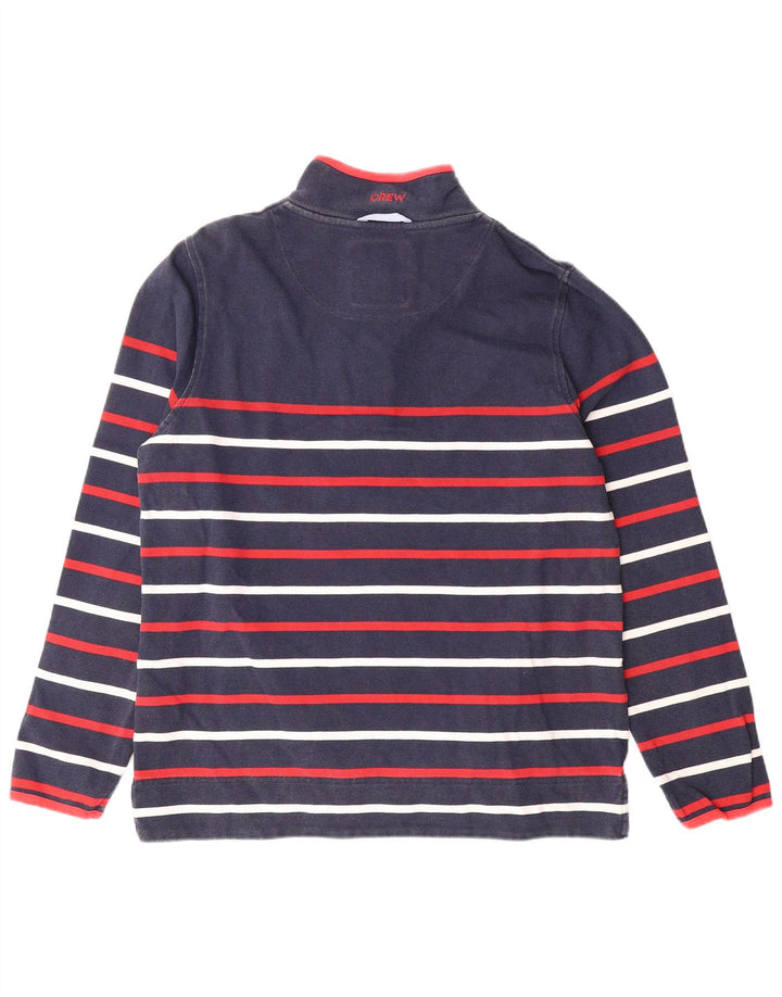 CREW CLOTHING Womens Sweatshirt Jumper UK 14 Medium  Navy Blue Striped