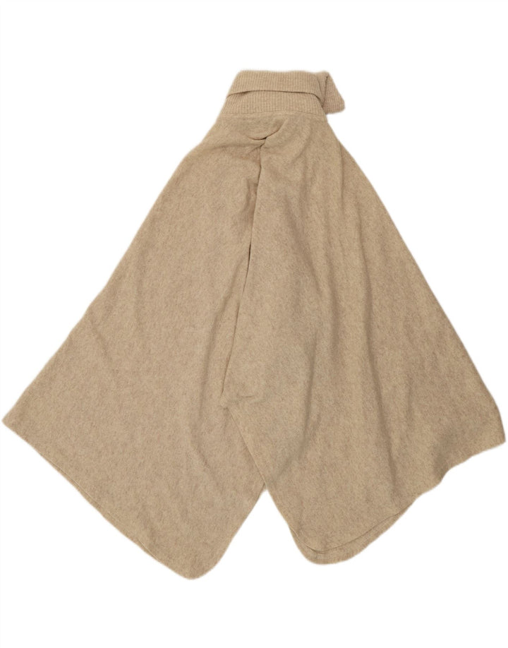 Maglione poncho da donna VINTAGE taglia unica lana d'agnello beige