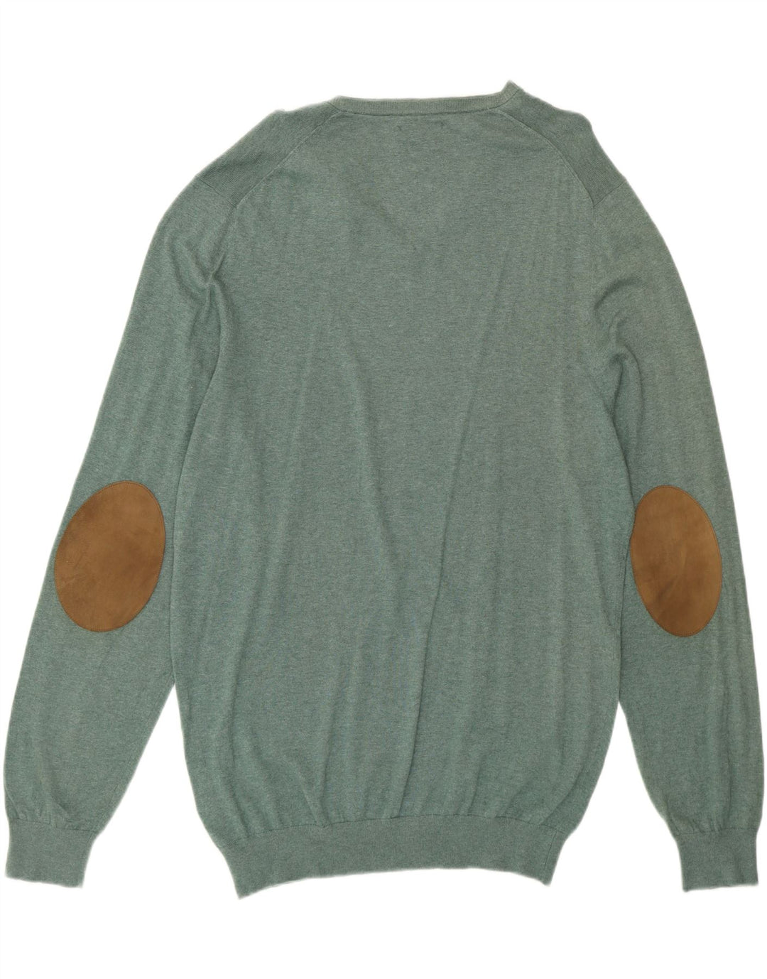 MASSIMO DUTTI Maglione da uomo con scollo a V 2XL cotone verde