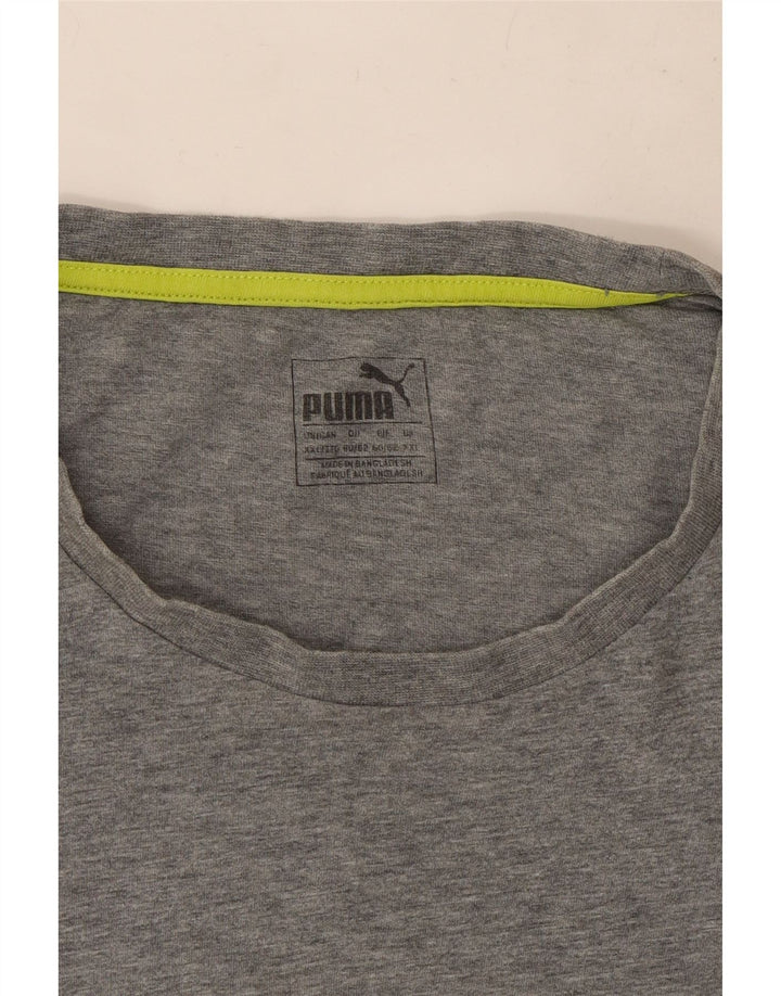 T-shirt grafica da uomo Puma Top 2XL Grigia chiazzata