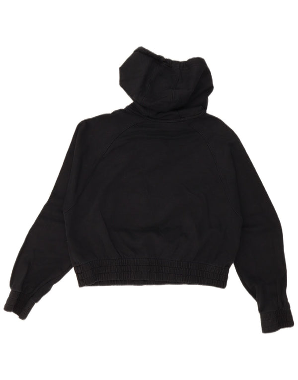 Maglione con cappuccio grafico oversize da donna Nike UK 10 piccolo cotone nero