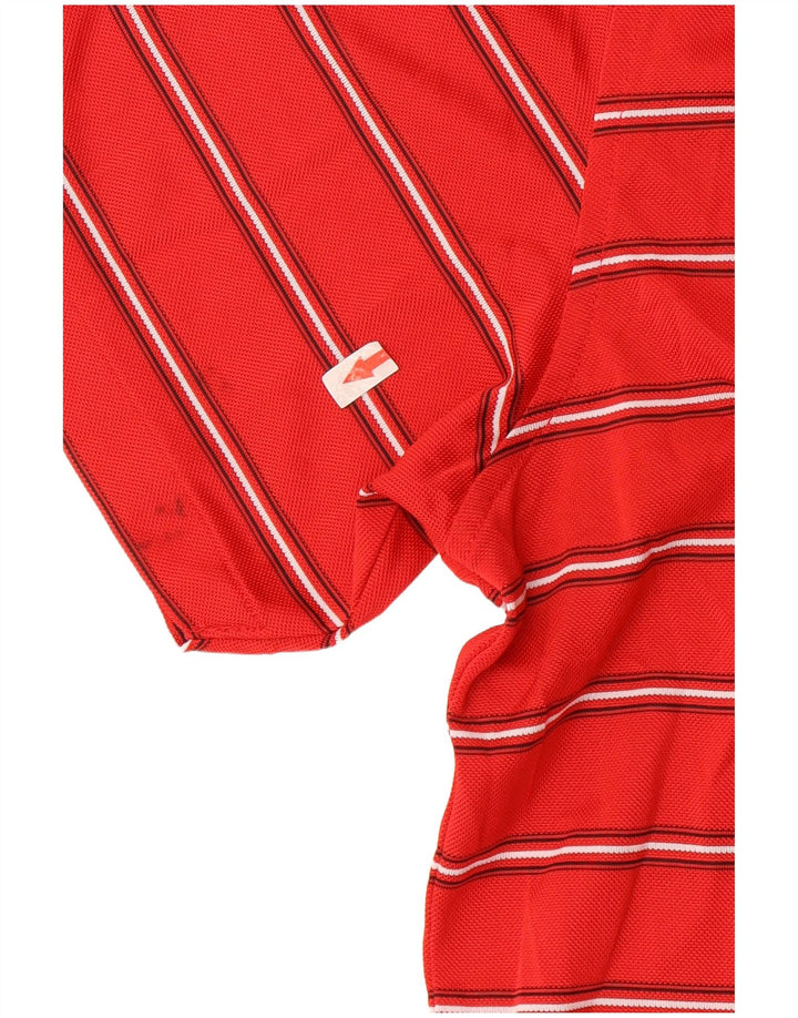 Polo da golf da uomo Izod 2XL poliestere a righe rosse