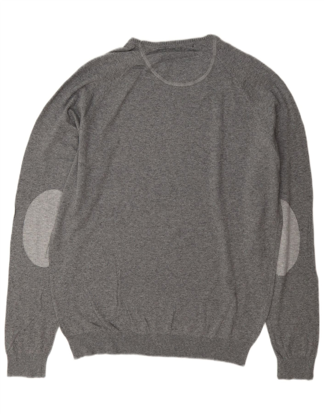 Maglione maglione girocollo da uomo Zara XL in cotone grigio