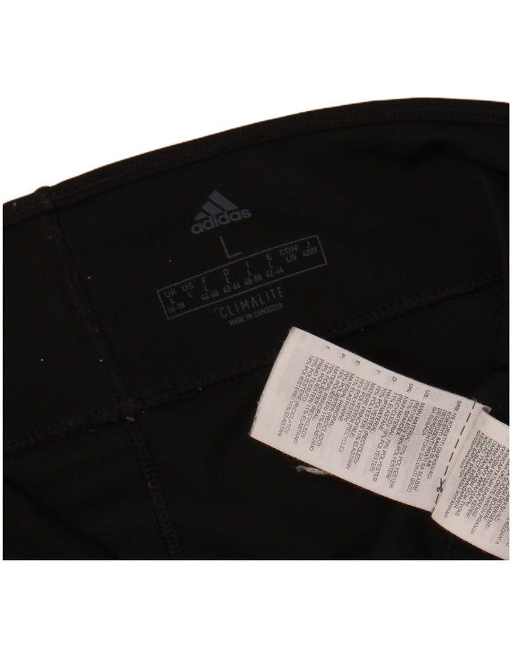 Leggings Adidas Climalite Capri da donna UK 16/18 Large Nero Poliestere