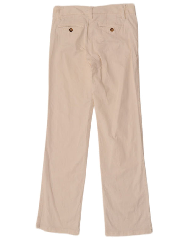 Pantaloni casual dritti da donna Massimo Dutti EU 36 XS W26 L30 Bianco sporco