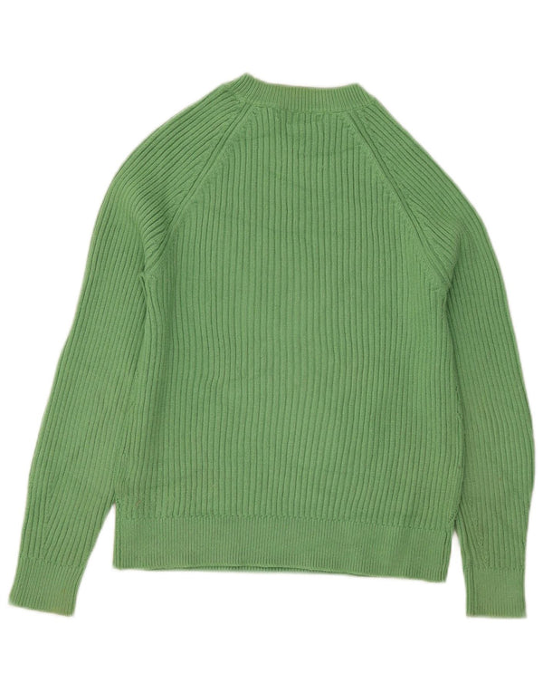 Maglione maglione con scollo a barca da donna Marks & Spencer UK 10 piccolo verde