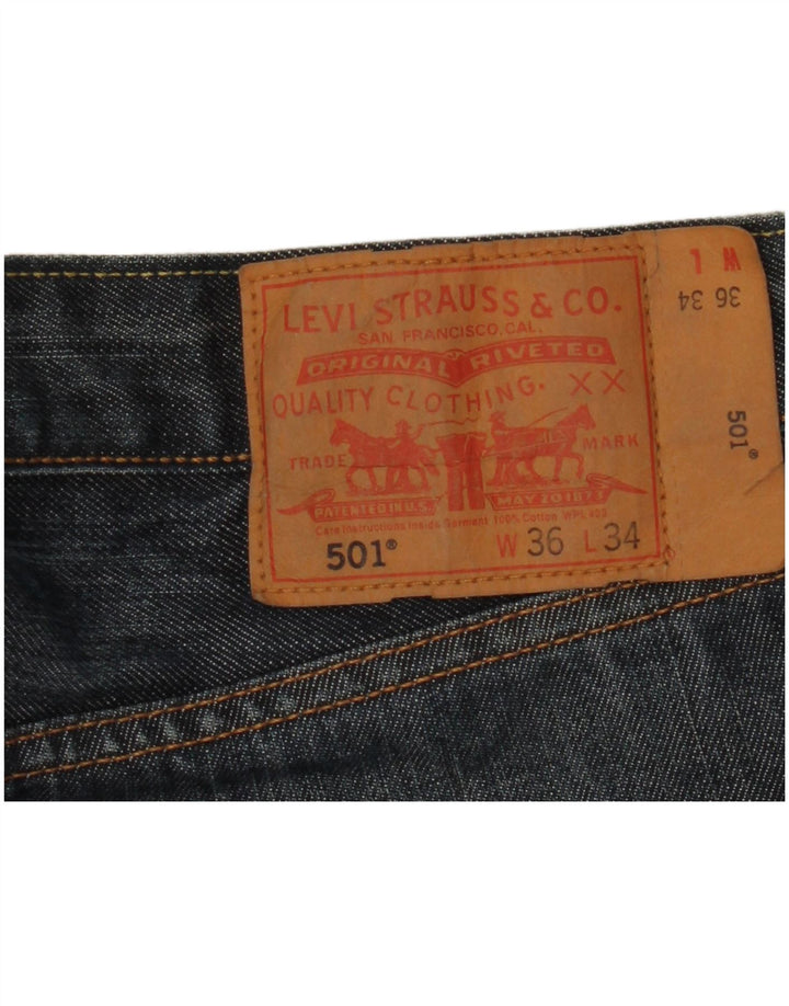 Levi's Uomo 501 Jeans dritti W36 L27 Blu