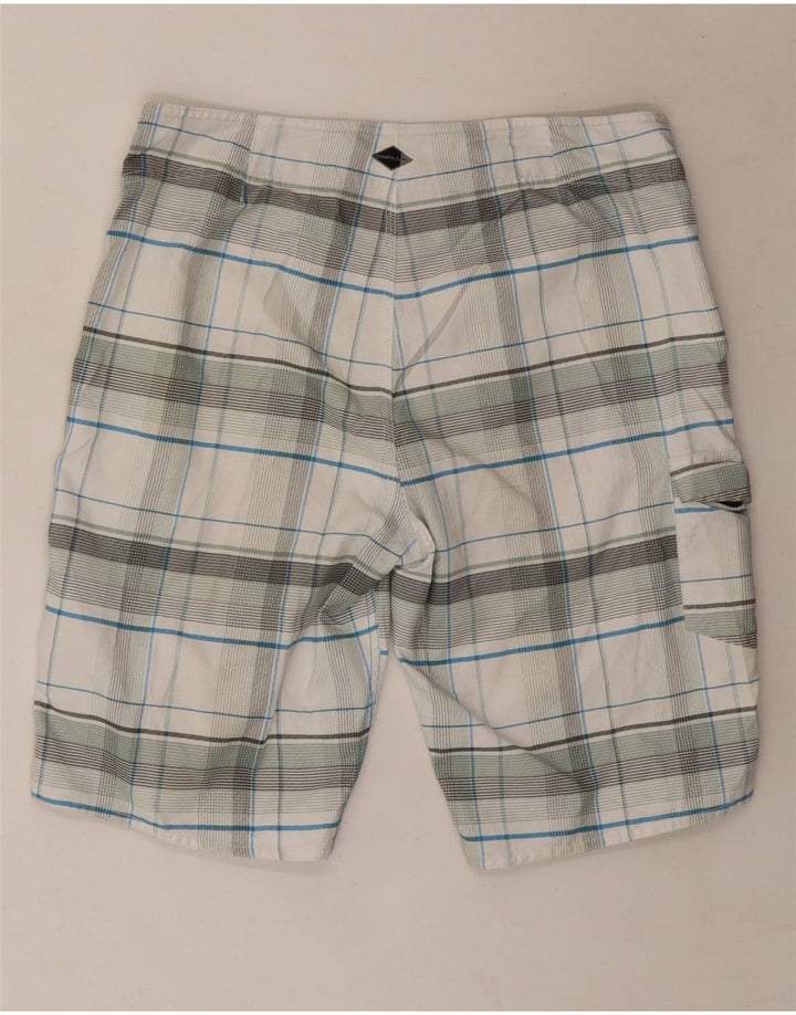 Pantaloncini da bagno da uomo O'Neill in poliestere a quadri bianchi medi