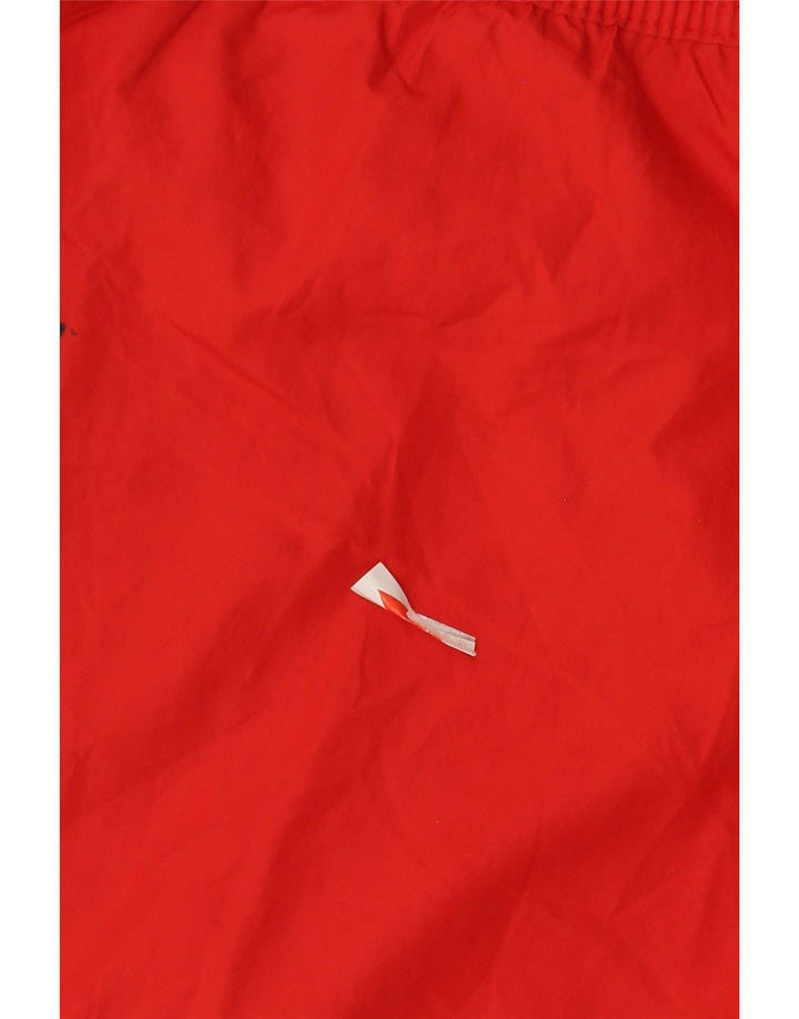 Pantaloncini da bagno con grafica da uomo Diesel in poliestere rosso medio