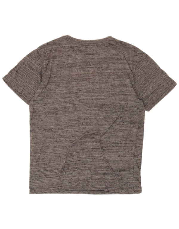 T-shirt grafica Hurley Petit da donna, taglia UK 10, piccola, in poliestere chiazzato grigio