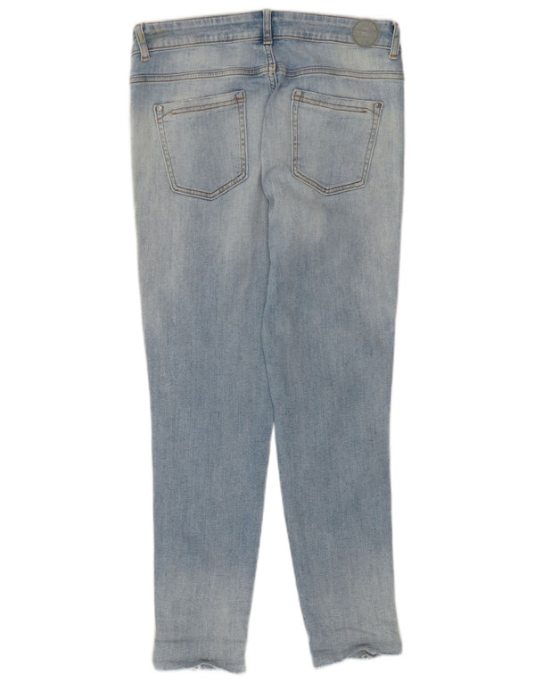 Jeans skinny effetto invecchiato da donna Zara EU 38 piccolo W28 L26 cotone blu