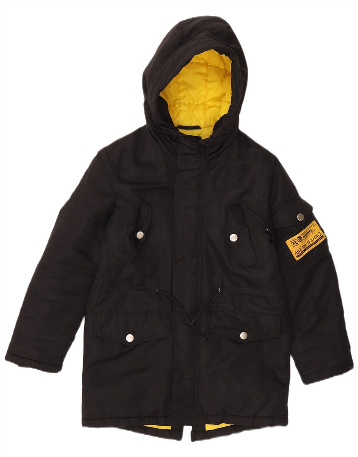 Diesel Giacca parka con cappuccio da bambino 9-10 anni Poliestere nero