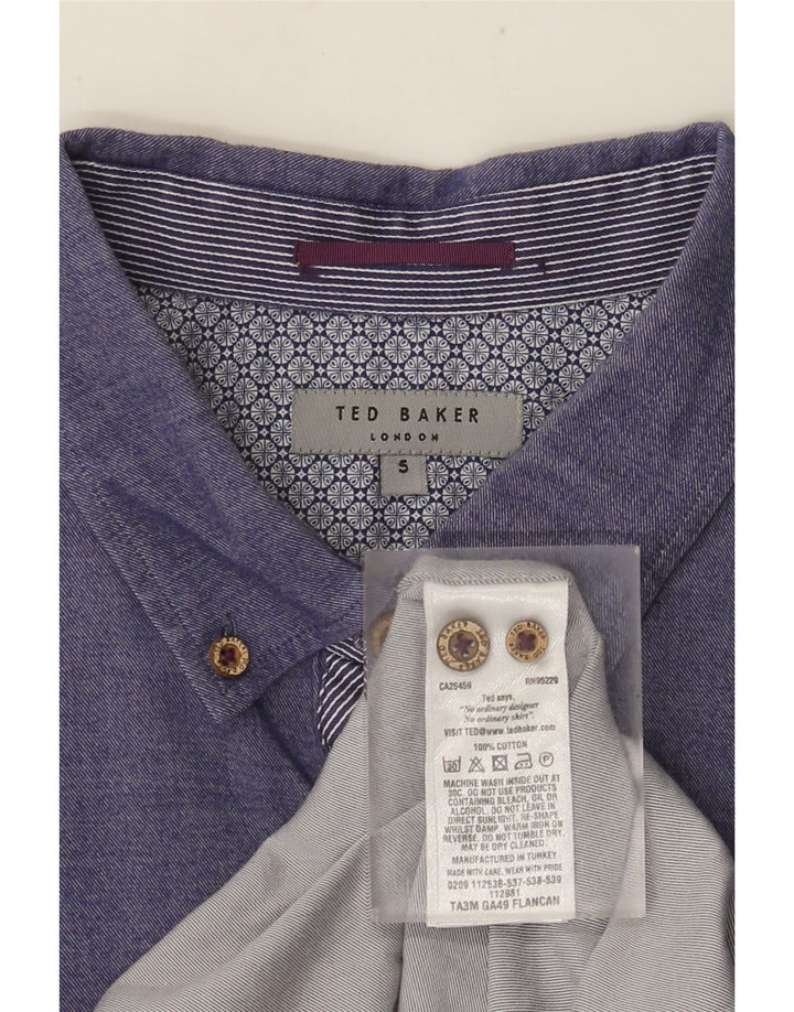 Camicia da uomo TED BAKER taglia 5 XL cotone viola