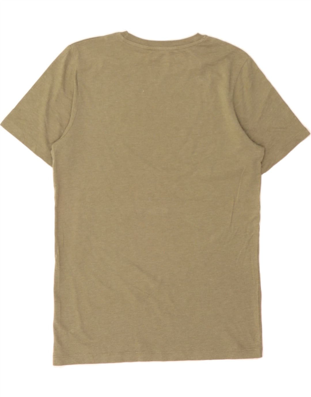 JACK & JONES Mens Graphic T-Shirt Top Small Khaki Cotton Vintage Jack & Jones and Second-Hand Jack & Jones from Messina Hembry 
