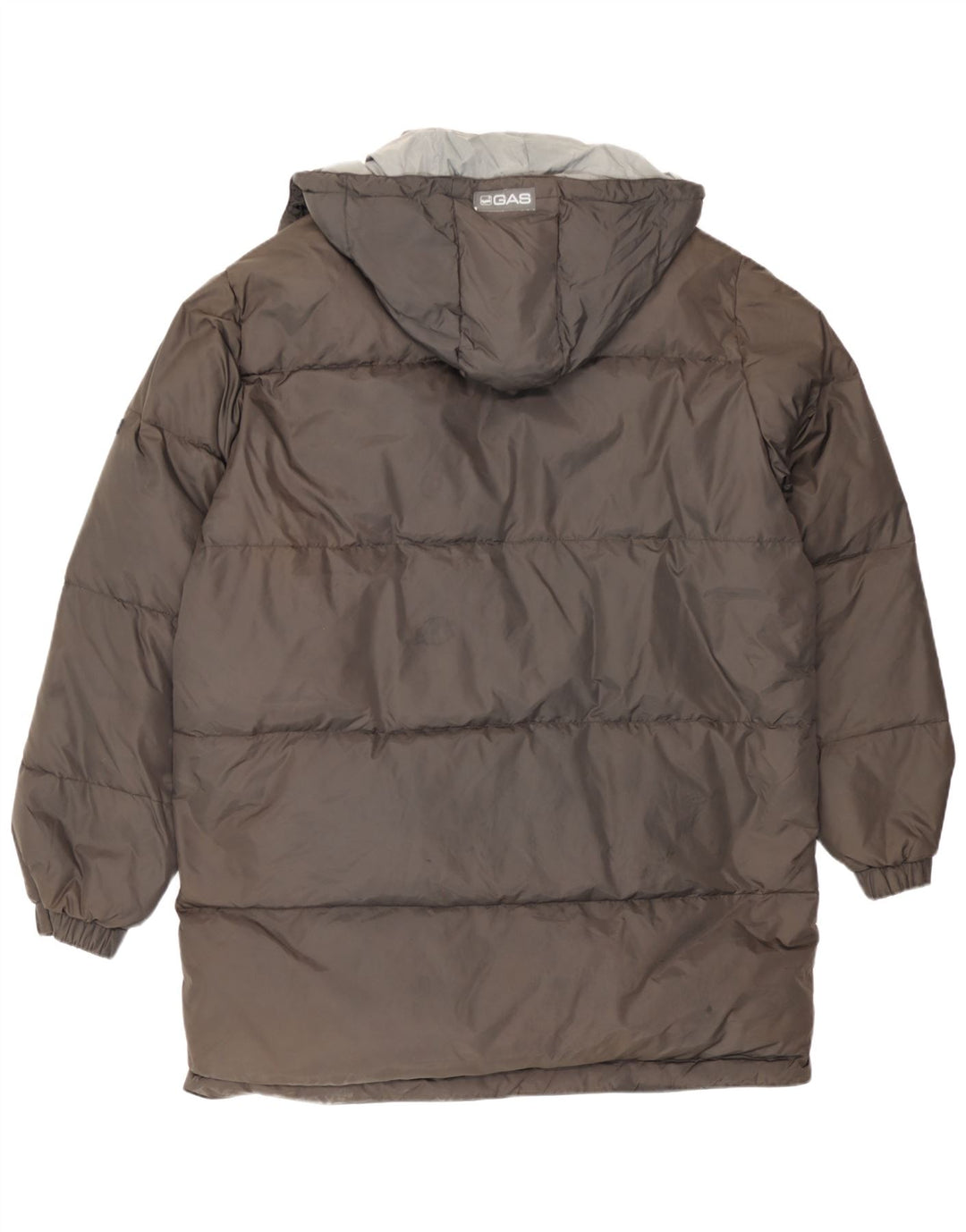 Cappotto imbottito con cappuccio da uomo Gas UK 40 grande grigio