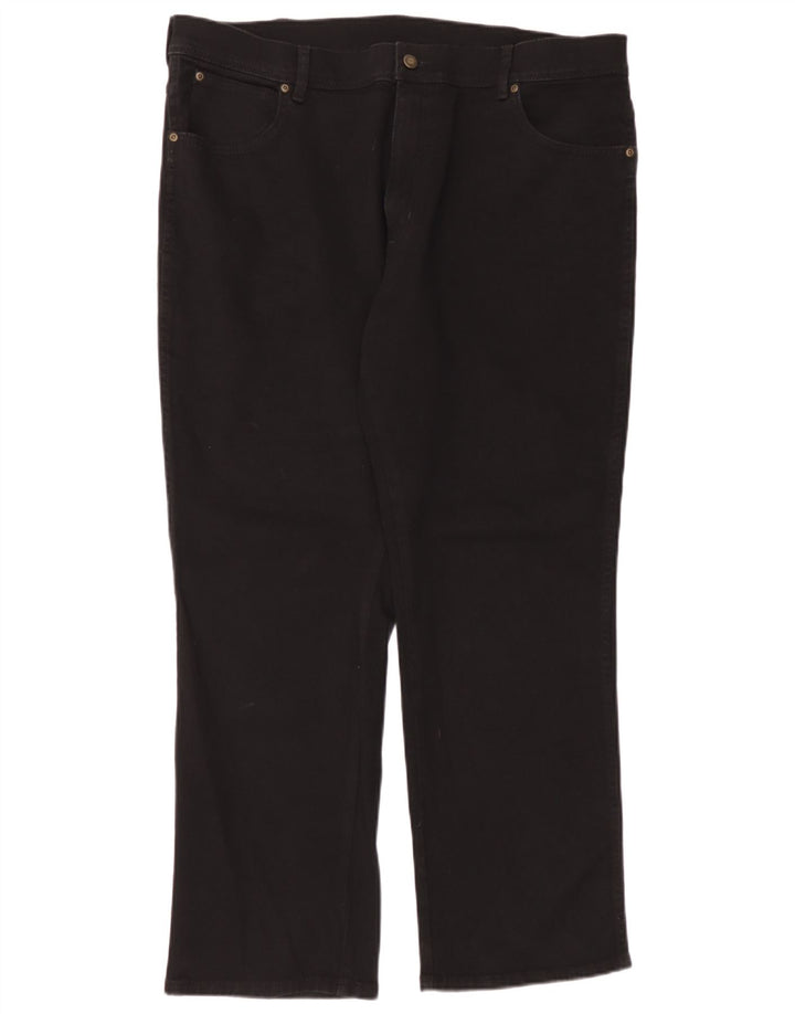 Jeans dritti vestibilità regolare da donna Wrangler W40 L30 cotone nero