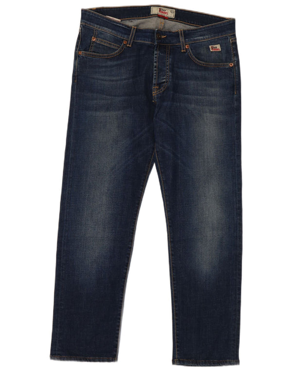 Jeans dritti da uomo Roy Rogers W34 L27 cotone blu navy