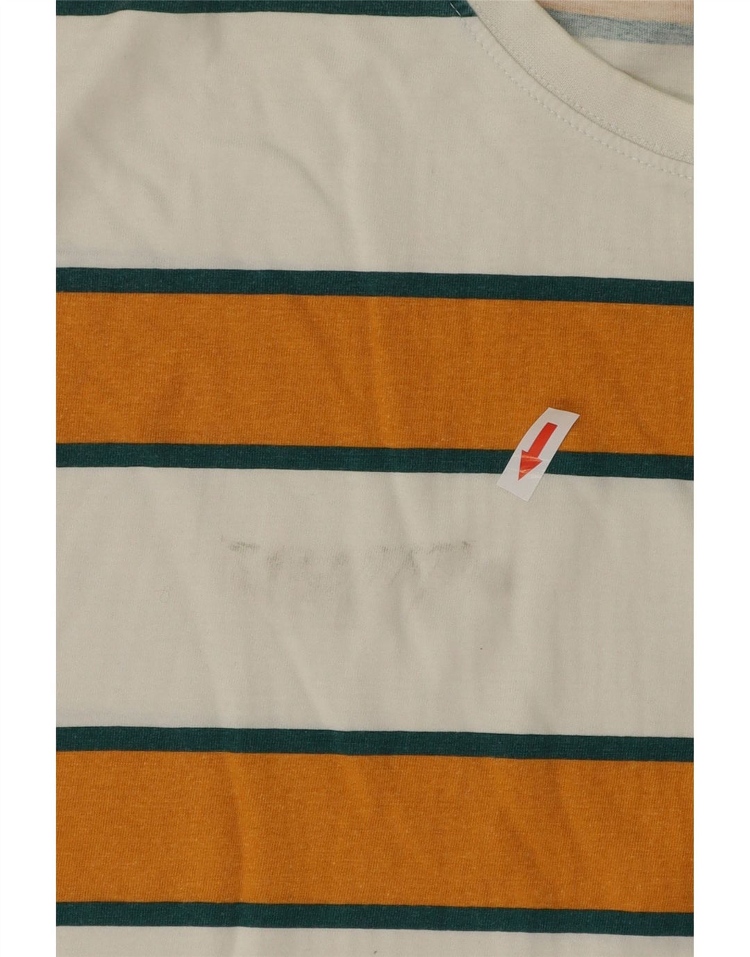 T-shirt da uomo Starter Top XL in cotone a righe bianche