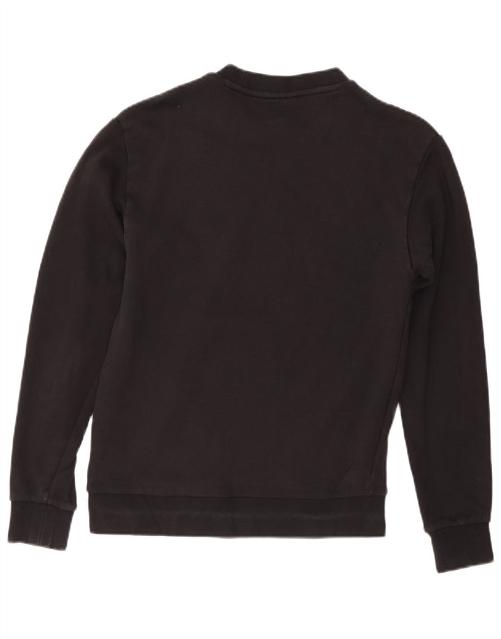 Felpa grafica da uomo ADIDAS maglione XS cotone nero