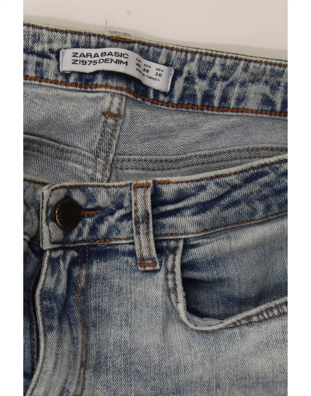 Jeans skinny da donna Zara EU 40 medi W30 L29 Blu