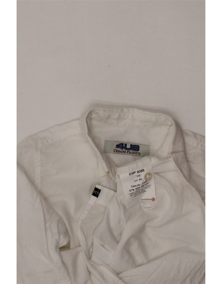 CESARE PACIOTTI 4US Camicia Bimbo 9-12 Mesi Cotone Bianco