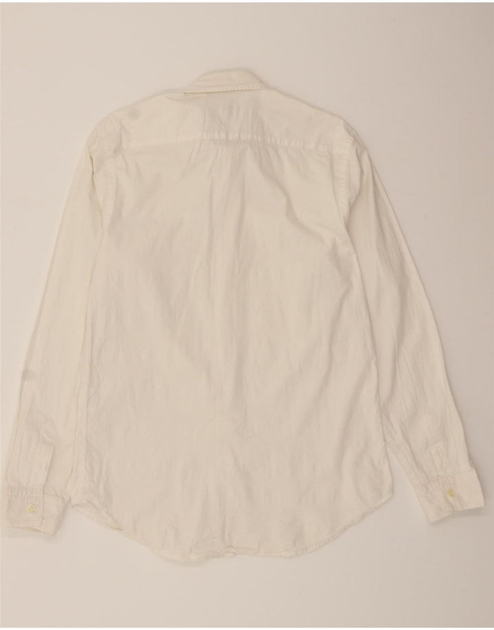 CALVIN KLEIN JEANS Mens Shirt XL White Cotton Vintage Calvin Klein Jeans and Second-Hand Calvin Klein Jeans from Messina Hembry 