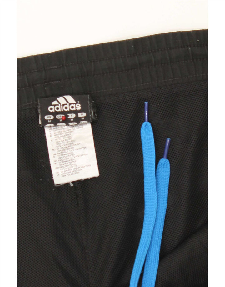 Pantaloncini sportivi da uomo Adidas medi neri in poliestere