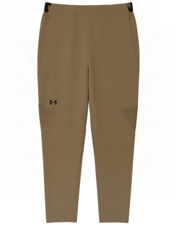 Under Armour Womens Graphic Tracksuit Trousers UK 18 XL Khaki Polyester