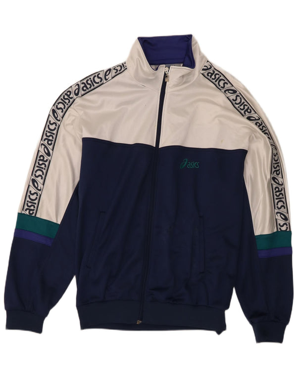 Giacca sportiva da uomo con grafica Asics IT 56 XL Blu navy Colourblock
