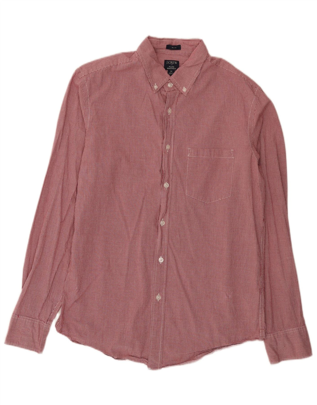 J. Crew Camicia slim lavata da uomo in cotone a quadretti rosso medio