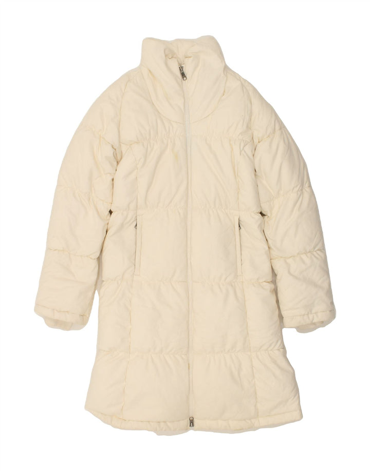 PUMA Womens Padded Coat UK 10 Small Off White Polyester Vintage Puma and Second-Hand Puma from Messina Hembry 
