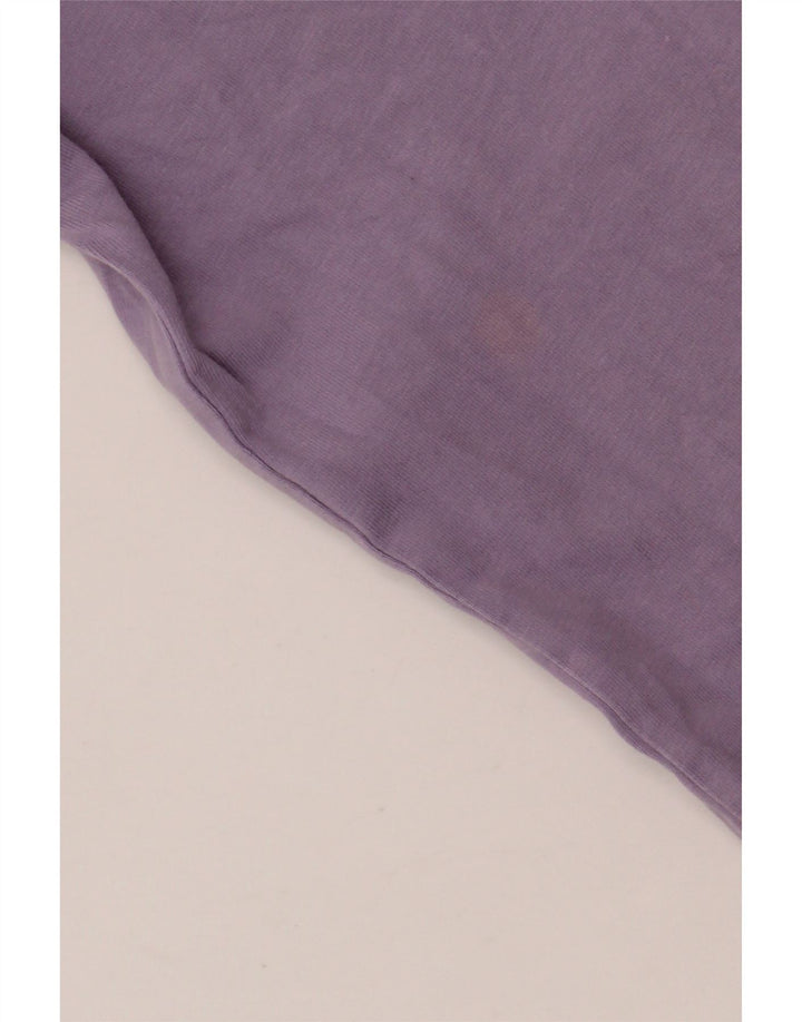 T-shirt oversize da donna ADIDAS UK 10 piccola in cotone viola