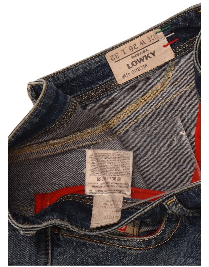 Jeans dritti Lowky da donna Diesel W26 L32 cotone blu navy